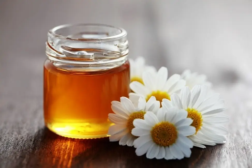 A jar of light Clover Honey.