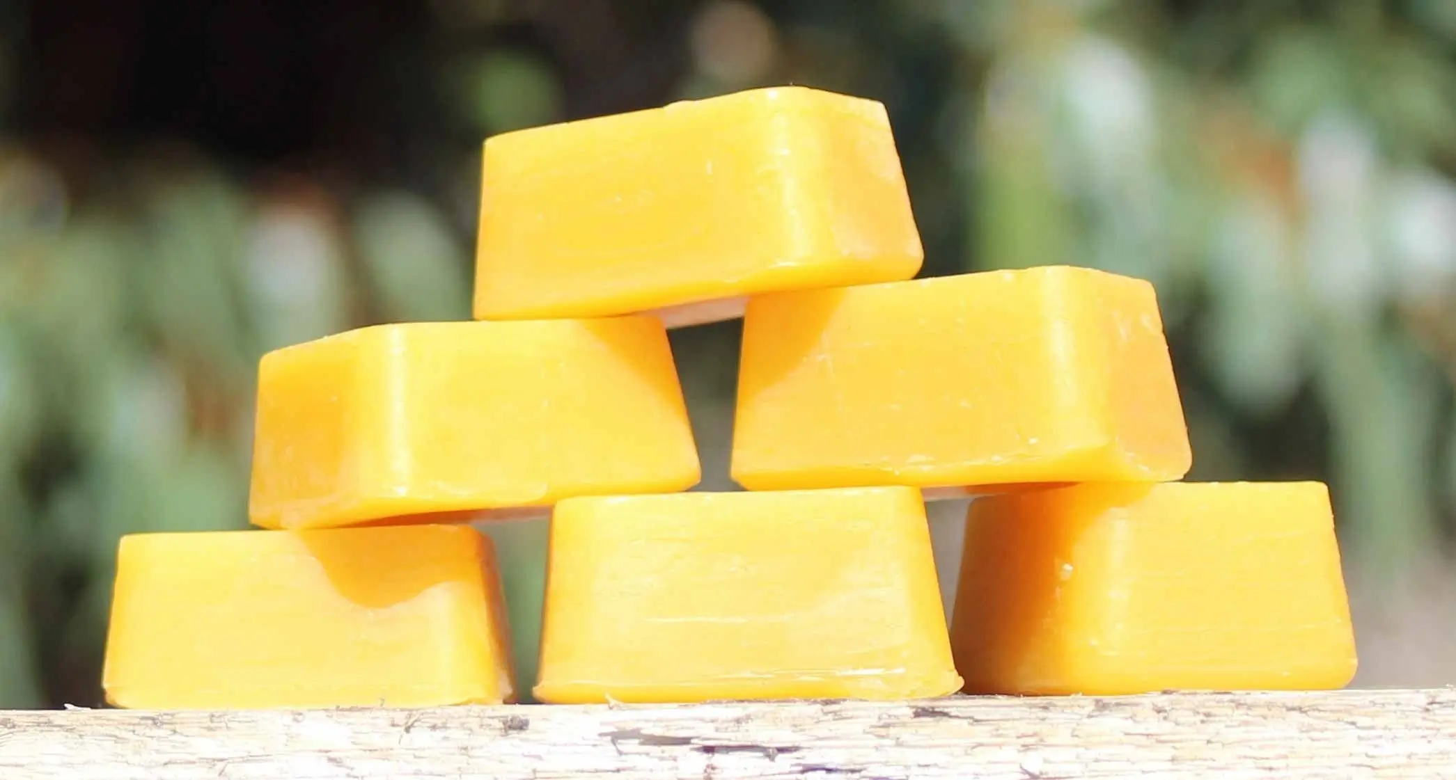 The bright white of beeswax cappings.