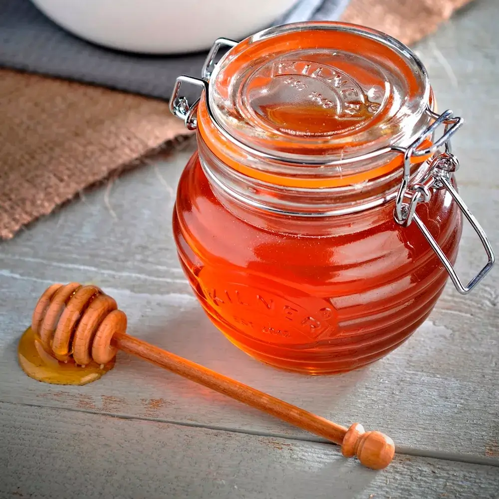 Small jar of honey