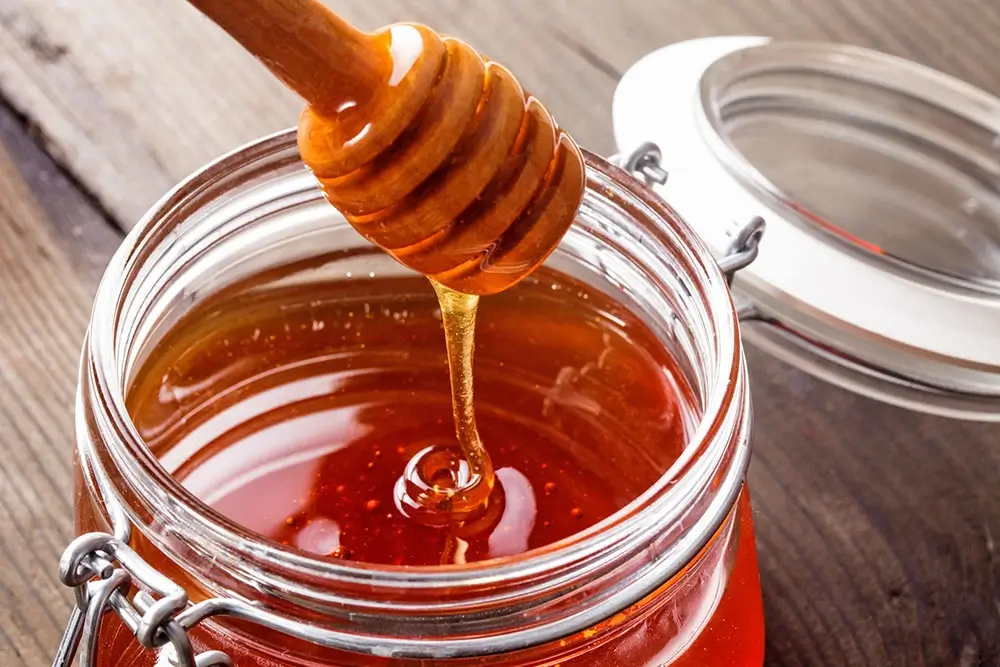 Medium jar of honey